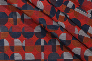 Sunbrella Block Dots Woven Solution Dyed Acrylic Outdoor Fabric in Horizon