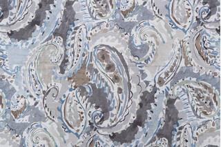Mill Creek Carlisia-Sussex Printed Cotton Drapery Fabric in Delft