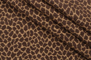 Thibaut Tanzania W7287 Woven Chenille Upholstery Fabric in Brown on Camel