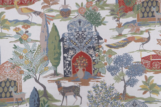 P Kaufmann Shalimar Garden Printed Cotton Drapery Fabric in Document