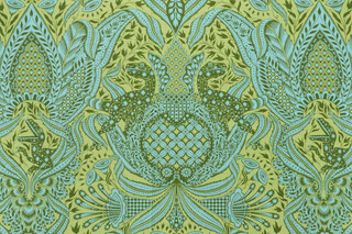 Tula Pink ROAR! Collection Gift Rapt Printed Cotton Craft Fabric in Lime for Free Spirit