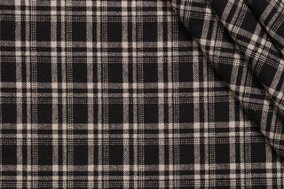 PK Lifestyles Clyde Woven Upholstery Fabric in Ebony