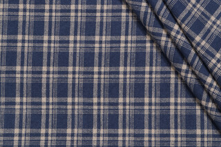 PK Lifestyles Clyde Woven Upholstery Fabric in Indigo