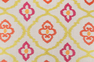 Covington Sumatra Embroidered Drapery Fabric in 382-Summer 