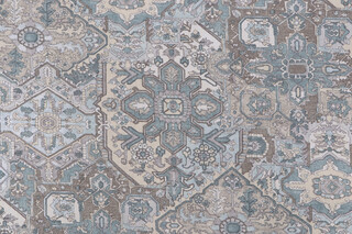 Covington Naya Printed Cotton Drapery Fabric in Serenity 