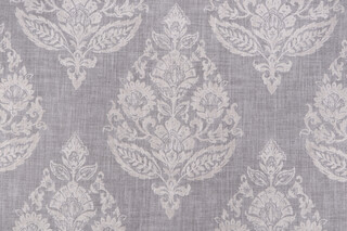 Jennifer Adams Lydia Printed Cotton Drapery Fabric in 952-Stone for Covington 