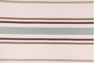Sunbury Mills Canvas Stripe 2808 Solution Dyed Acrylic Outdoor Fabric in Coffee 7053