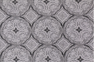 Richloom Besetta Printed Polyester Outdoor Fabric in Stone
