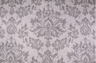 Covington Vanessa Printed Cotton Linen Drapery Fabric in 908 Platinum