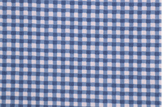 PK Lifestyles Gingham Printed Cotton Drapery Fabric in Navy