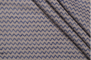 Kaufmann Casey Woven Upholstery Fabric in Indigo