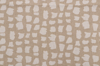 Anna French Marathon F99278 Printed Linen Blend Drapery Fabric in Beige for Thibaut