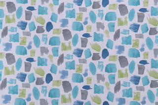Covington Lively Printed Cotton Drapery Fabric in 24-Seaglass 