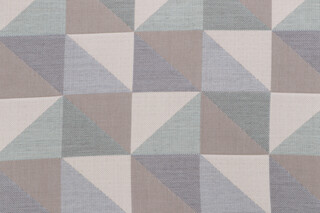 Sunbrella Crazy Quilt Woven Solution Dyed Acrylic Outdoor Fabric in Seaglass 