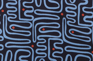 United Fabrics Nema Woven Outdoor Fabric in Lazuli