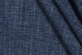 Fisher Woven Solution Dyed Acrylic Chenille Outdoor Fabric in Marine