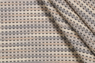 Reggae Stripe Woven Outdoor Fabric in Sand Dune