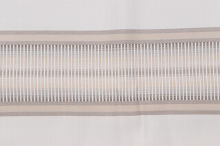Stripe Woven Decorator Fabric in Pebble