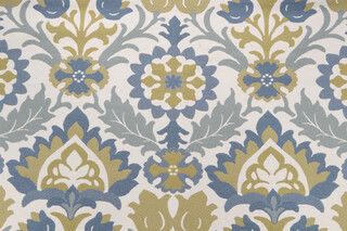 Merna Tapestry Upholstery Fabric in Blue