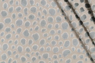 P Kaufmann Myla Grospoint Velvet Upholstery Fabric in Mist 