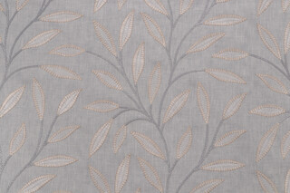 Richloom Inara Embroidered Drapery Fabric in Vapor 