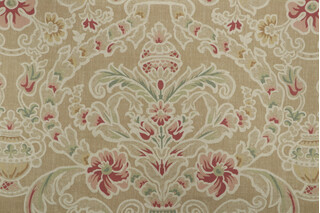 Thibaut Palisades F93827 Printed Drapery Fabric in Khaki