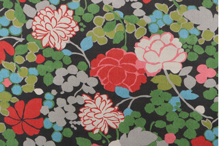 PK Lifestyles Blossom Printed Polyester Outdoor Fabric in Lava