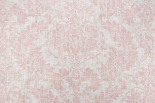 Covington Downton Printed Linen Blend Drapery Fabric in 7-Blush