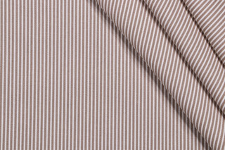 Magnolia Home Oxford Stripe Printed Cotton Drapery Fabric in Driftwood