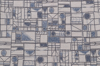 Covington Wrigley Tapestry Upholstery Fabric in 51-Denim