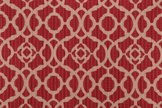 Jennifer Adams Samson Woven Upholstery Fabric in 353-Crimson Red for Covington