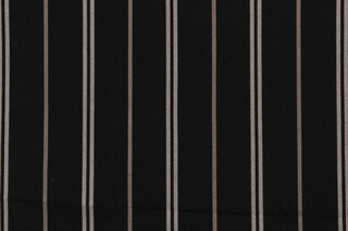 Sunbrella Stripe Woven Solution Dyed Acrylic Outdoor Fabric in Black