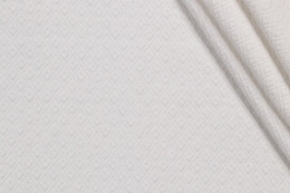 1 Yard Small Diamond Matelasse Upholstery Fabric in White