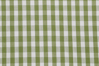 Grey Watkins Chatham Check Woven Decorator Fabric in Green/Off-White