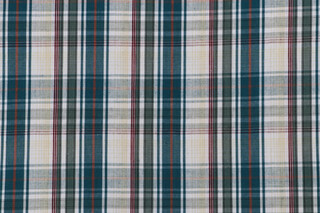 Scalamandre Colgate Woven Decorator Fabric in Peacock/White