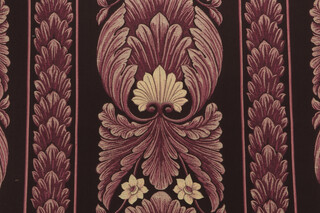 Scalamandre Vincent Tapestry Upholstery Fabric in Aubergine