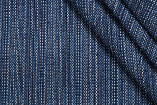 Sunbrella Cruiser Stripe Woven Solution Dyed Acrylic Outdoor Fabric in Cobalt for Kravet CLOSEOUT