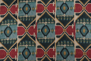 P Kaufmann Irmira Printed Cotton Drapery Fabric in Peacock 