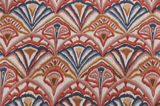 Fabricut Manney Printed Cotton Drapery Fabric in Coral Clay 