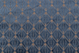 Riva Velvet Upholstery Fabric in Sapphire 