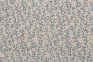 Coral Woven Outdoor Fabric in Aqua 