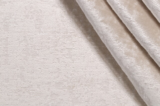 Clarice Woven Chenille Upholstery Fabric in Snow