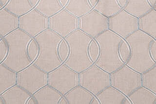 Richloom Hourglass Embroidered Drapery Fabric in Mineral