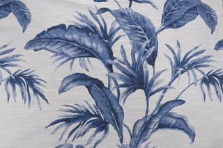 1 Yard Tropical Tapestry Upholstery Fabric in Indigo
