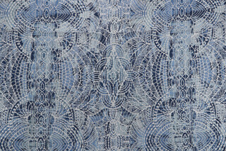 1 Yard Dynamic Tapestry Upholstery Fabric in Sapphire