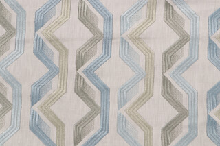 Wilford Embroidered Drapery Fabric in Riverside
