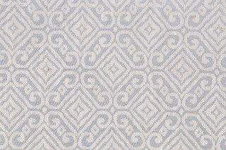 Medallion Woven Upholstery Fabric in Cloud