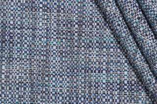 1 Yard Richloom Tweak Woven Upholstery Fabric in Ocean