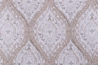 Magnolia Home Ariana Printed Cotton Drapery Fabric in Linen