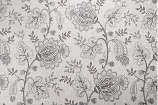 Kaufmann South Point Printed Polyester Drapery Fabric in Stone